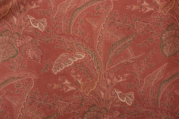 Thibaut Arlington F93815 Printed Drapery Fabric in Rust 