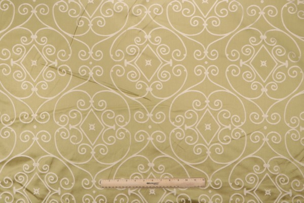 Thibaut Lavolta Scroll W71809 Woven Decorator Fabric in Green 