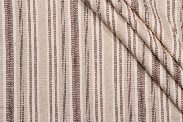Thibaut Sullivan Stripe W79105 Woven Upholstery Fabric in Beige 