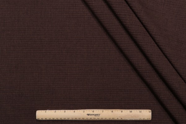 Sample of Thibaut Florence W74535 Woven Chenille Upholstery Fabric in Dark Brown 