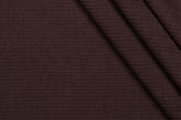 Sample of Thibaut Florence W74535 Woven Chenille Upholstery Fabric in Dark Brown 