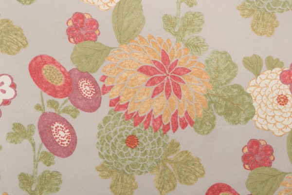 Sample of Thibaut Coco F93221 Printed Cotton Drapery Fabric in Natural 