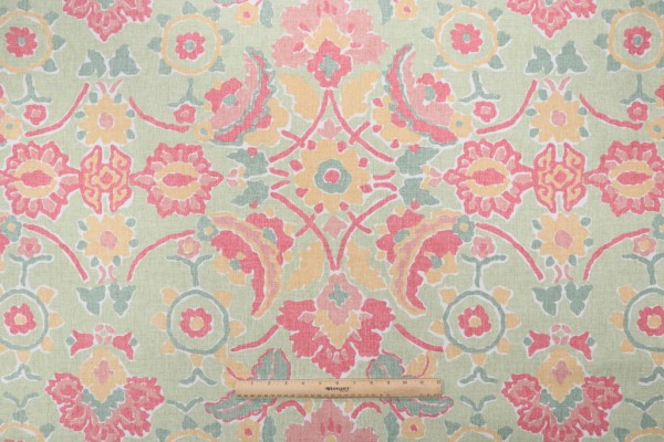 Thibaut Marseille F93133 Printed Drapery Fabric in Green 