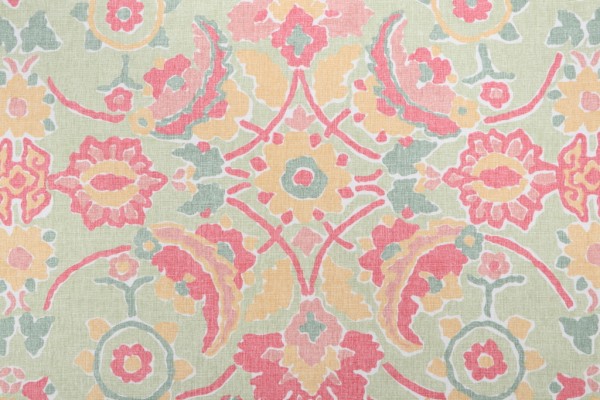 Thibaut Marseille F93133 Printed Drapery Fabric in Green 