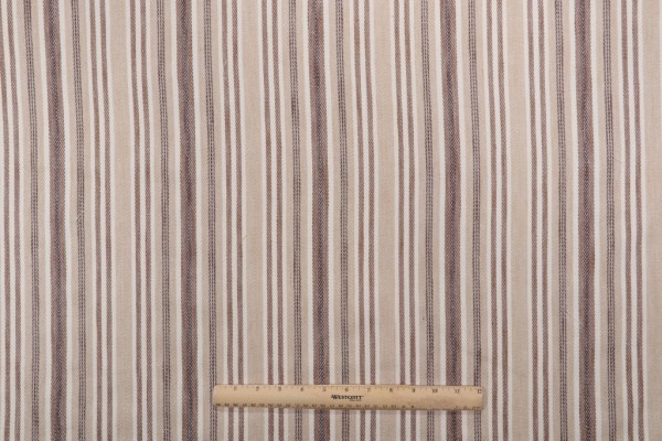 Thibaut Sullivan Stripe W79105 Woven Upholstery Fabric in Beige 