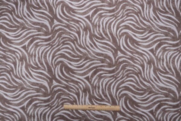 Sample of Mill Creek Allaire-Sumptuous Printed Cotton Drapery Fabric in Driftwood 
