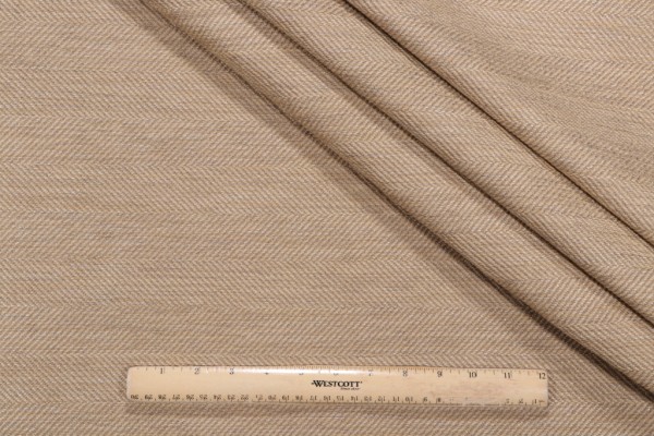 Thibaut Hawthorne Herringbone W73273 Woven Upholstery Fabric in Tan
