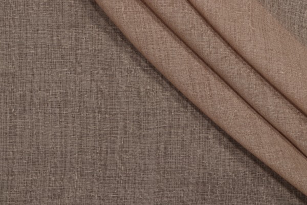 Gazelle Semi-Sheer Drapery Fabric in Toast