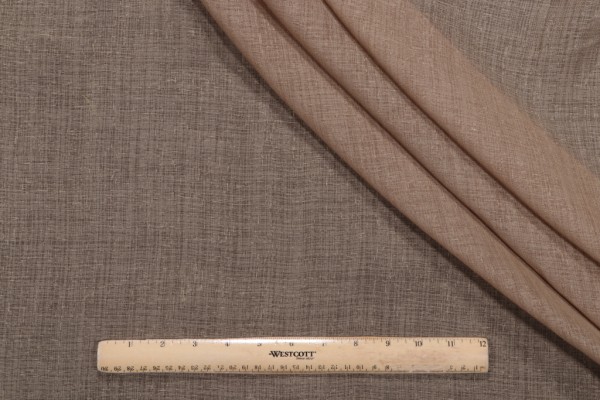 Gazelle Semi-Sheer Drapery Fabric in Toast