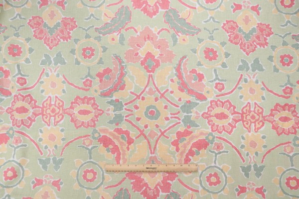 Thibaut Marseille F93133 Printed Drapery Fabric in Green