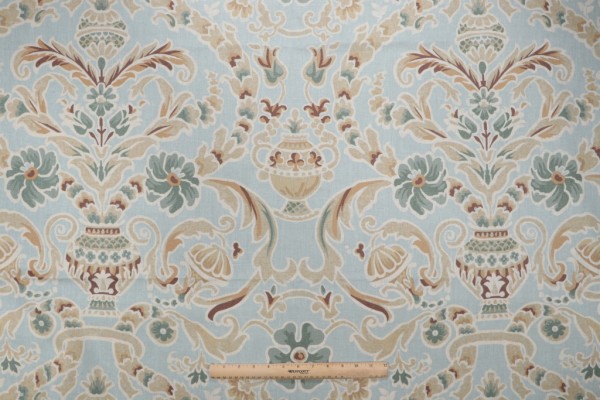 Click for 2.38 Yards Thibaut Palisades F93824 Printed Drapery Fabric in Aqua Thibaut Palisades F93824 Printed Drapery Fabric in Aqua