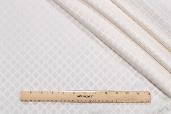 Sample of Richloom Foulard Woven Decorator Fabric in Ivory 