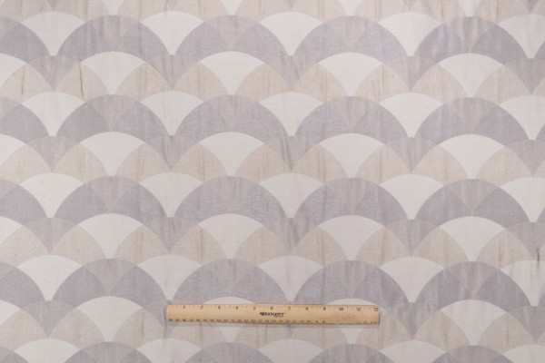 Sample of Richloom Finnerty Woven Decorator Fabric in Silver 