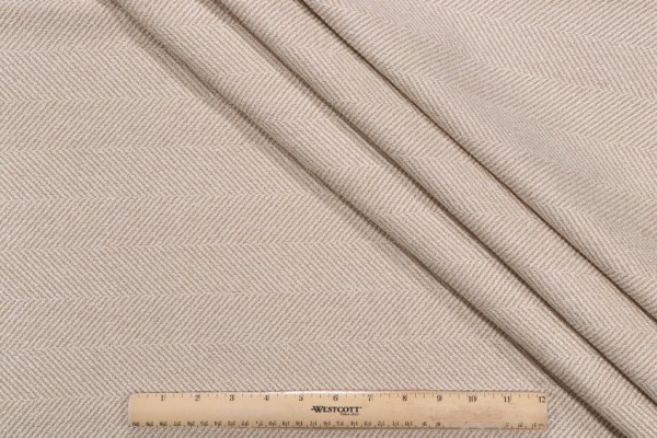 Valdese Weavers Jumper Woven Upholstery Fabric in Oatmeal