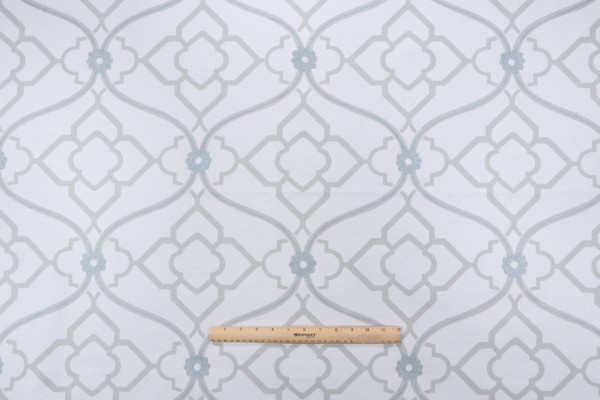 Candice Olson Zuma Embroidered & Printed Drapery Fabric in Spa for Kravet CLOSEOUT