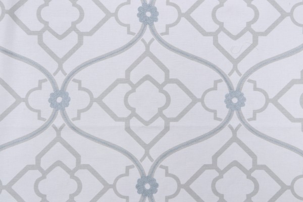 Candice Olson Zuma Embroidered & Printed Drapery Fabric in Spa for Kravet CLOSEOUT