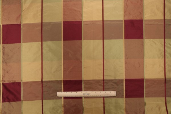 Frontera Silk Decorator Fabric in Ruby