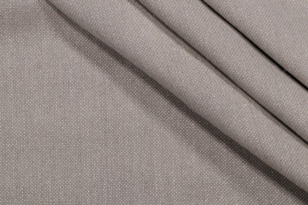 Solid Woven Decorator Fabric in Greystone