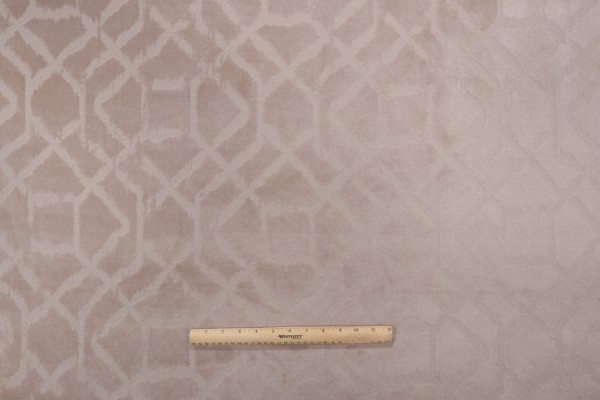 Sample of PK Lifestyles Yulin Velvet Upholstery Fabric in Linen 