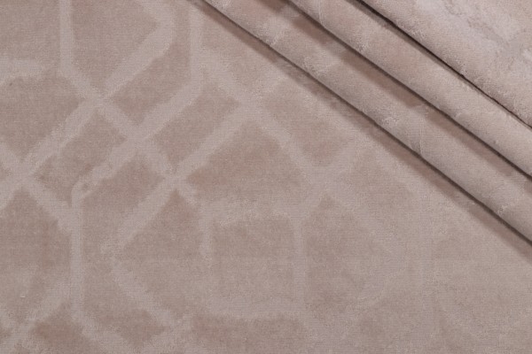 Sample of PK Lifestyles Yulin Velvet Upholstery Fabric in Linen 