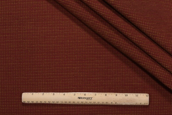 Grey Watkins Telluride Woven Chenille Upholstery Fabric in Claret/Camel for Scalamandre
