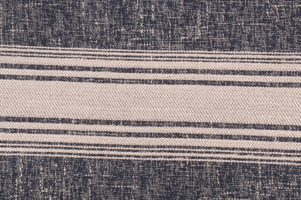 PK Lifestyles With The Band Str Printed Chenille Upholstery Fabric in Indigo