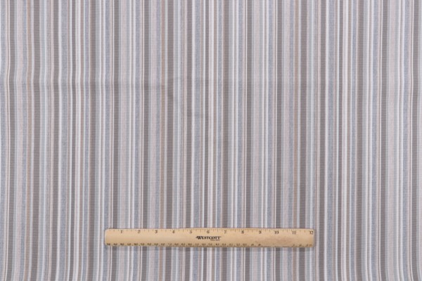Sunbrella Stripe Woven Solution Dyed Acrylic Outdoor Fabric in Sandstone