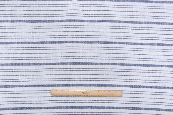 Stripe Woven Outdoor Fabric in Marine