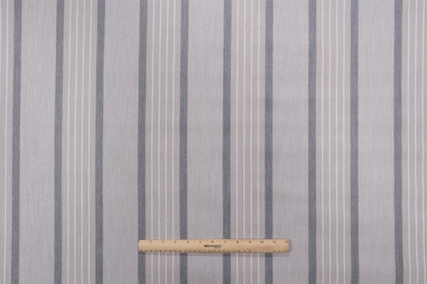 Sunbrella Cove Stripe 85036-0000 Woven Solution Dyed Acrylic Outdoor Fabric in Pebble
