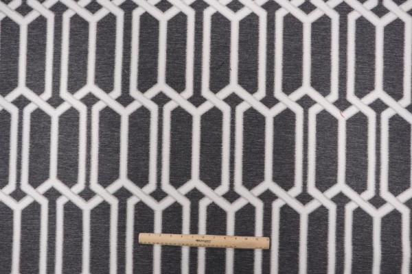 Fabricut New York Woven Polyester Outdoor Fabric in Onyx