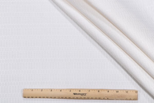 Sample of Merrimac M10991 Woven Upholstery Fabric in Ivory 