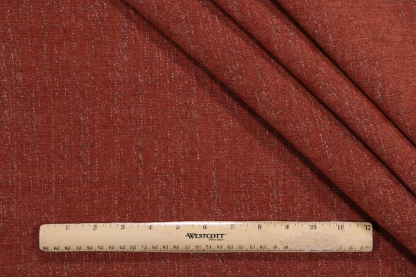Crypton Serape High Performance Woven Chenille Upholstery Fabric in Persimmon 