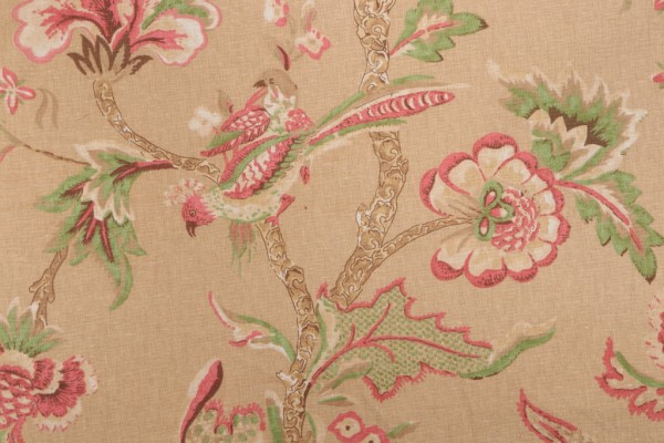 Thibaut Shrewsbury F9146 Printed Drapery Fabric in Gold 