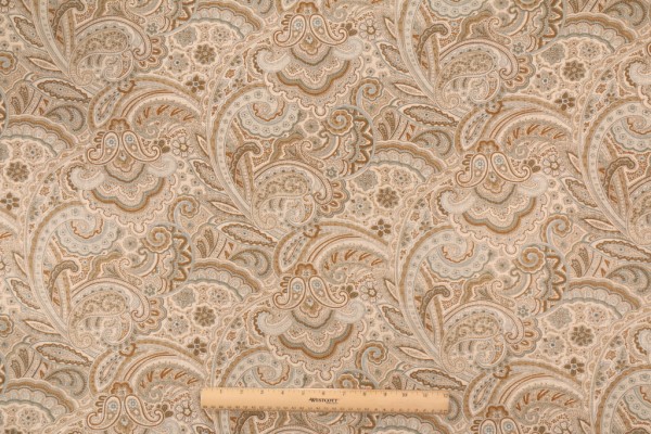 Mill Creek Aletta Printed Linen Drapery Fabric in Spring Rain