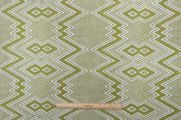 Harlequin Ankara Printed Polyester Outdoor Fabric in Zest