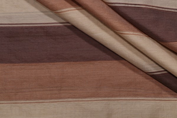 Scalamandre Papiro Sheer Silk Drapery Fabric in Honey/Mocha