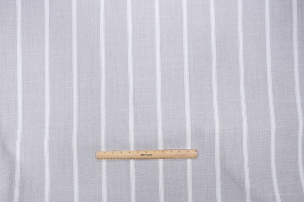 Santorini Stripe Woven Solution Dyed Acrylic Outdoor Fabric in Fog