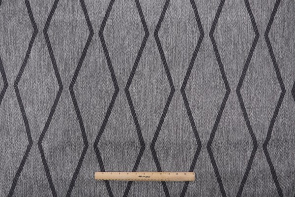 Brentano Exa Woven Polypropylene Outdoor Fabric in Salt and Pepper