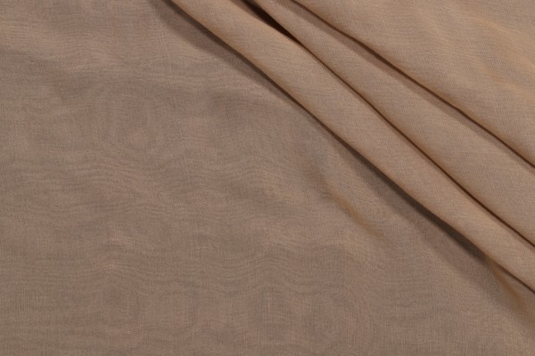 Scalamandre Pile Ou Face Sheer Drapery Fabric in Beige