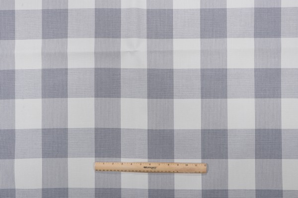 Click for Charleston Check Woven Solution Dyed Acrylic Outdoor Fabric in Slate Grey  Charleston Check Woven Solution Dyed Acrylic Outdoor Fabric in Slate Grey
