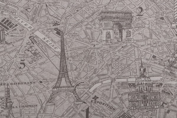 PK Lifestyles Parissierre Printed Drapery Fabric in Pewter 