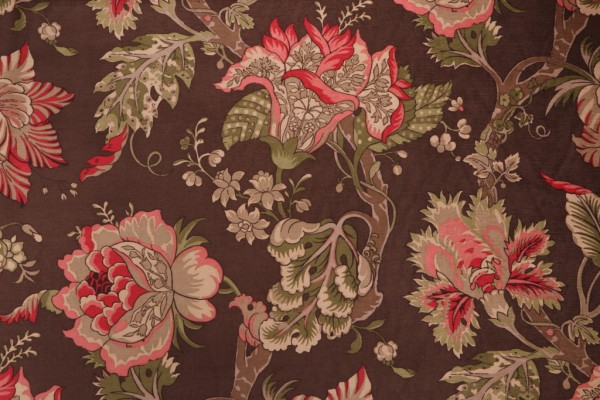 Thibaut Barrington F93808 Printed Chenille Decorator Fabric in Brown