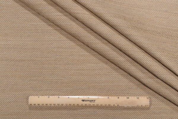 Thibaut Hawthorne Herringbone W73273 Woven Upholstery Fabric in Tan