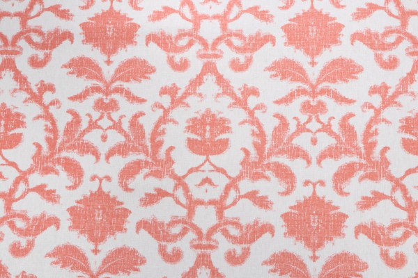Thibaut Anita Damask F98838 Printed Linen Blend Drapery Fabric in Red