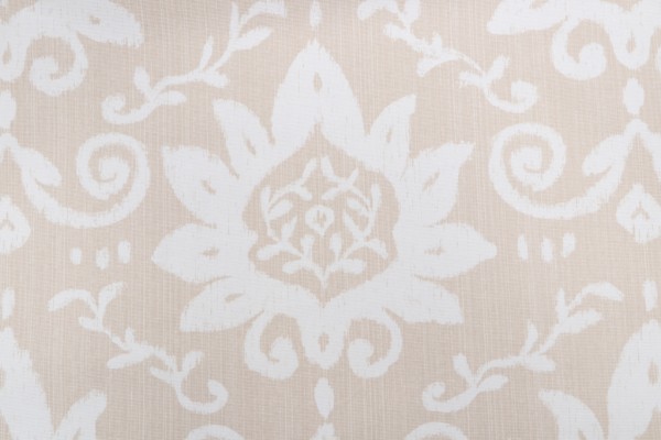 Thibaut Bridgewater Damask F9162 Printed Cotton Drapery Fabric in Beige