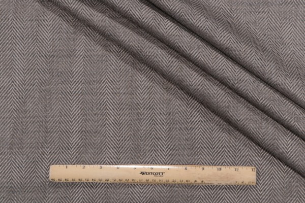 Thibaut Genoa Herringbone W74522 Woven Upholstery Fabric in Grey