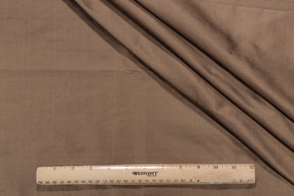 Titan Woven Silk Decorator Fabric in Mocha