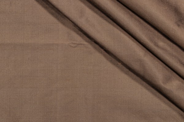 Click for 1.88 Yards Titan Woven Silk Decorator Fabric in Mocha Titan Woven Silk Decorator Fabric in Mocha