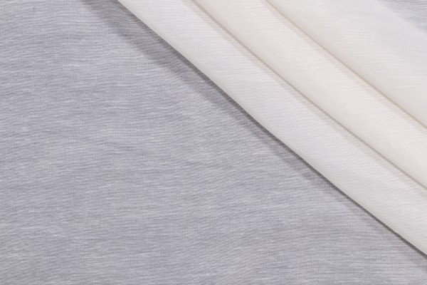 Super Batiste Sheer Drapery Fabric in Ivory