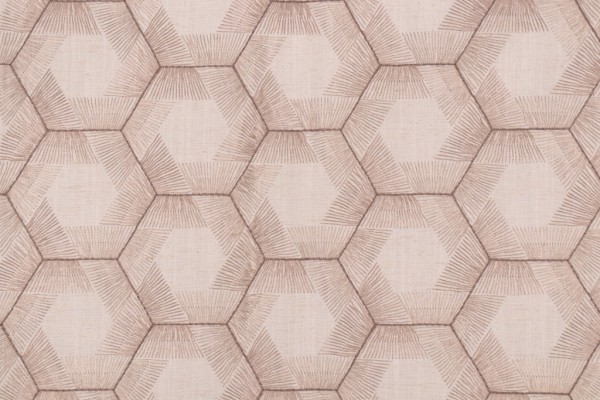 Valiant Fabrics Colony Embroidered Drapery Fabric in Linen